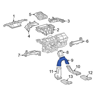 Toyota OE - Lower HVAC Duct Adapter