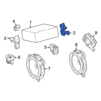 Toyota OE - Right Radio Bracket