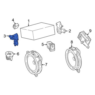 Toyota OE - Left Radio Bracket