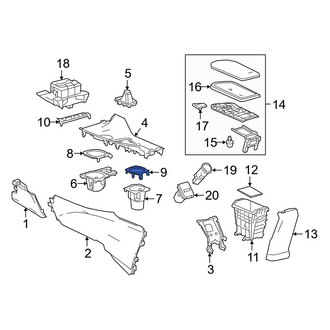 Toyota OE - Rear Console Cup Holder Bezel