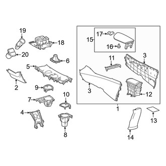 Toyota OE - Console (Console Components, Japan Built)