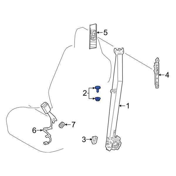 Seat Belt Buckle Button Stop