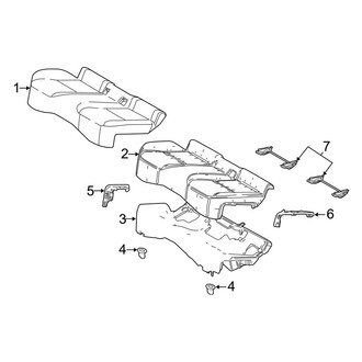 Toyota OE - Seats & Tracks - Rear Seat Components (Turkey Built, Seat Cushion)