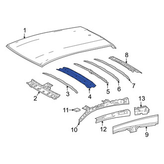 Toyota OE - Center Front Roof Bow