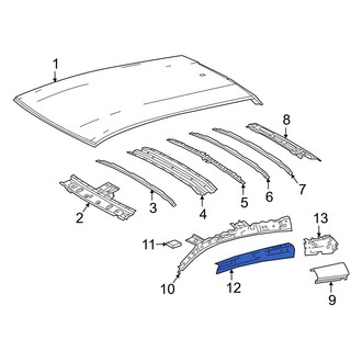 Toyota OE - Front Left Roof Side Rail Reinforcement
