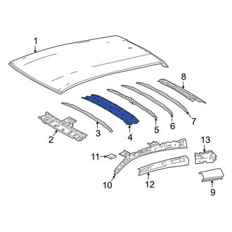 Toyota OE - Center Front Roof Bow