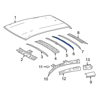 Toyota OE - Center Rear Roof Bow