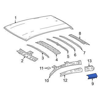 Toyota OE - Left Outer Roof Side Rail