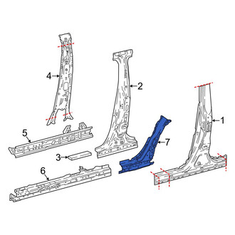 Toyota OE - Left Body C-Pillar Reinforcement