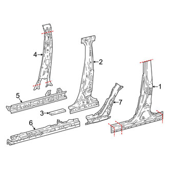 Toyota OE - Pillars, Rocker & Floor - Center Pillar & Rocker (Turkey Built)