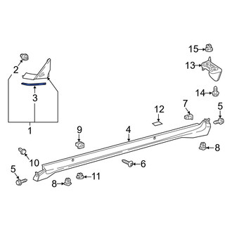 Toyota OE - Right Body A-Pillar Trim Panel Insulator