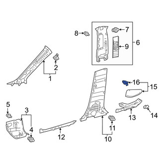 Toyota OE - Interior Rear View Mirror Cover Clip