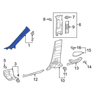Toyota OE - Left Outer Body A-Pillar Trim Panel