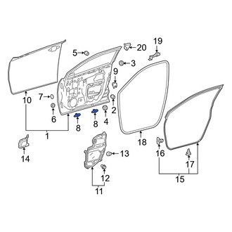 Toyota OE - Rear Door Shell Seal
