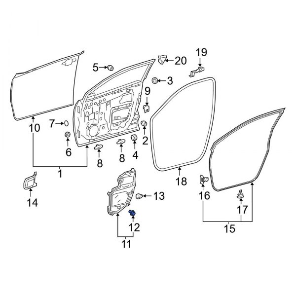 Door Access Cover Clip