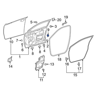 Toyota OE - Front Door Access Cover