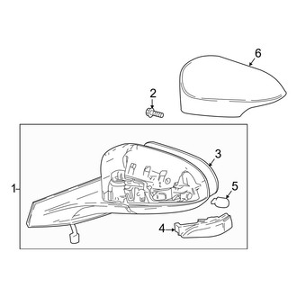 Toyota OE - Front Door - Outside Mirrors