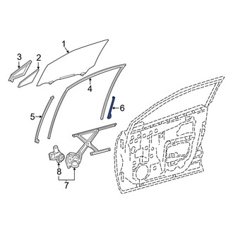 Toyota OE - Rear Left Window Regulator Guide