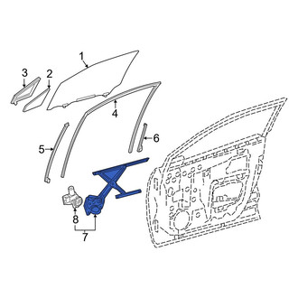 Toyota OE - Front Left Window Regulator