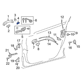 Toyota OE - Front Exterior Door Handle Cover Gasket