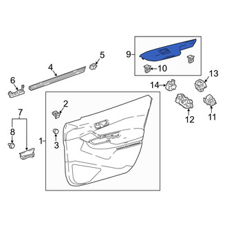Toyota OE - Front Left Door Switch Trim Panel