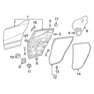 Toyota OE - Rear Door - Door & Components (Japan Built)