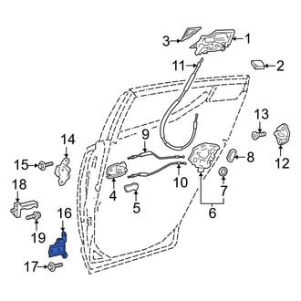 Toyota OE - Rear Left Lower Door Hinge