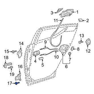 Toyota OE - Lower Inner Door Hinge Bolt