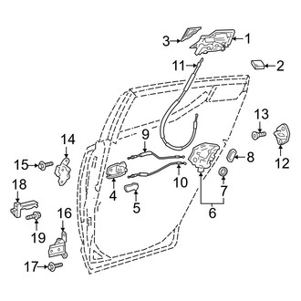 Toyota OE - Rear Door - Lock & Hardware (Japan Built)