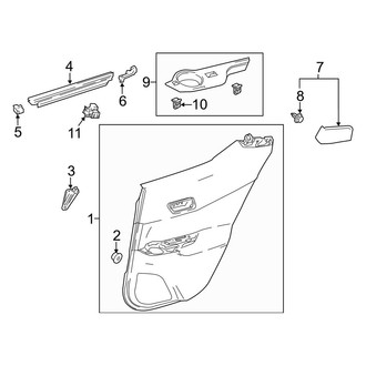 Toyota OE - Rear Door - Interior Trim (Turkey Built)