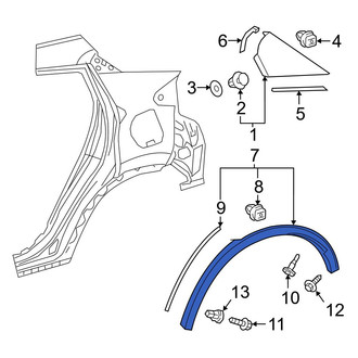 Toyota OE - Rear Left Wheel Arch Molding