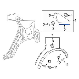Toyota OE - Body C-Pillar Molding Seal