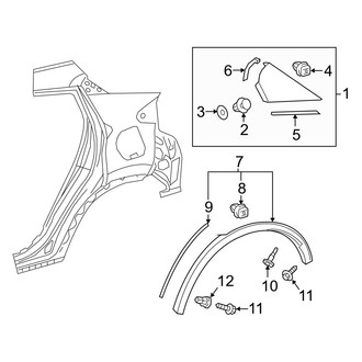Toyota OE - Quarter Panel - Exterior Trim (Japan Built)