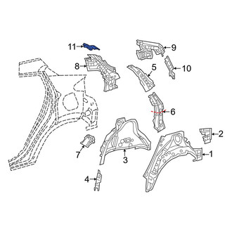 Toyota OE - Left Body C-Pillar Reinforcement