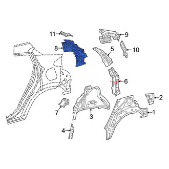 Toyota OE - Left Body C-Pillar