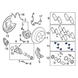 Toyota OE - Front Disc Brake Pad Set