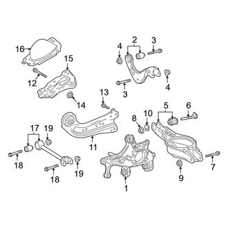 Toyota OE - Rear Suspension - Suspension Components