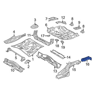 Toyota OE - Rear Left Frame Rail End