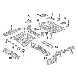 Toyota OE - Rear Body & Floor - Floor & Rails (Japan Built)