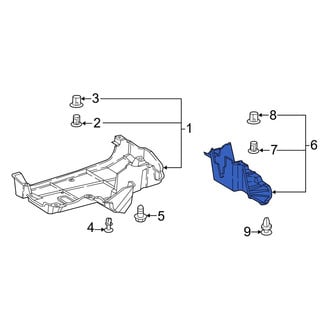 Toyota OE - Rear Right Floor Pan Splash Shield