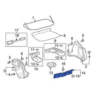 Toyota OE - Rear Rear Body Panel Trim Panel