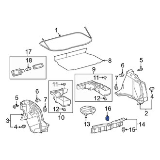 Toyota OE - Rear Tie Down Hook