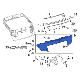 Toyota OE - Rear Liftgate Finish Panel