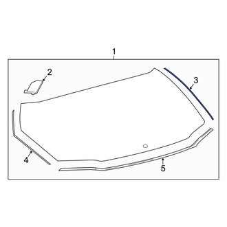Toyota OE - Rear Right Liftgate Reveal Molding