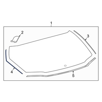 Toyota OE - Rear Left Liftgate Reveal Molding