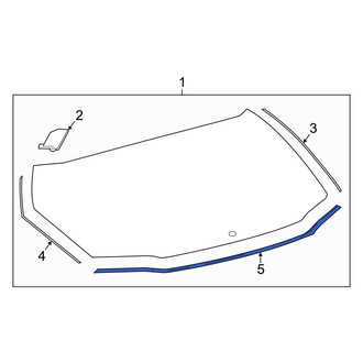 Toyota OE - Rear Center Liftgate Reveal Molding