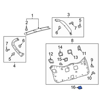 Toyota OE - Rear Liftgate Pull Handle