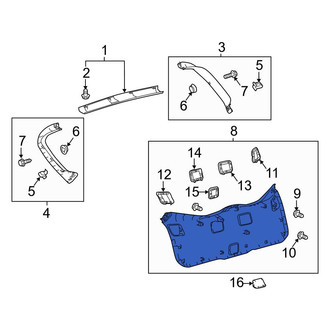 Toyota OE - Rear Lower Liftgate Trim Cover