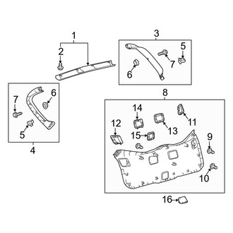 Toyota OE - Lift Gate - Interior Trim