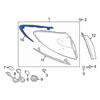 Toyota OE - Rear Left Upper Tail Light Bezel